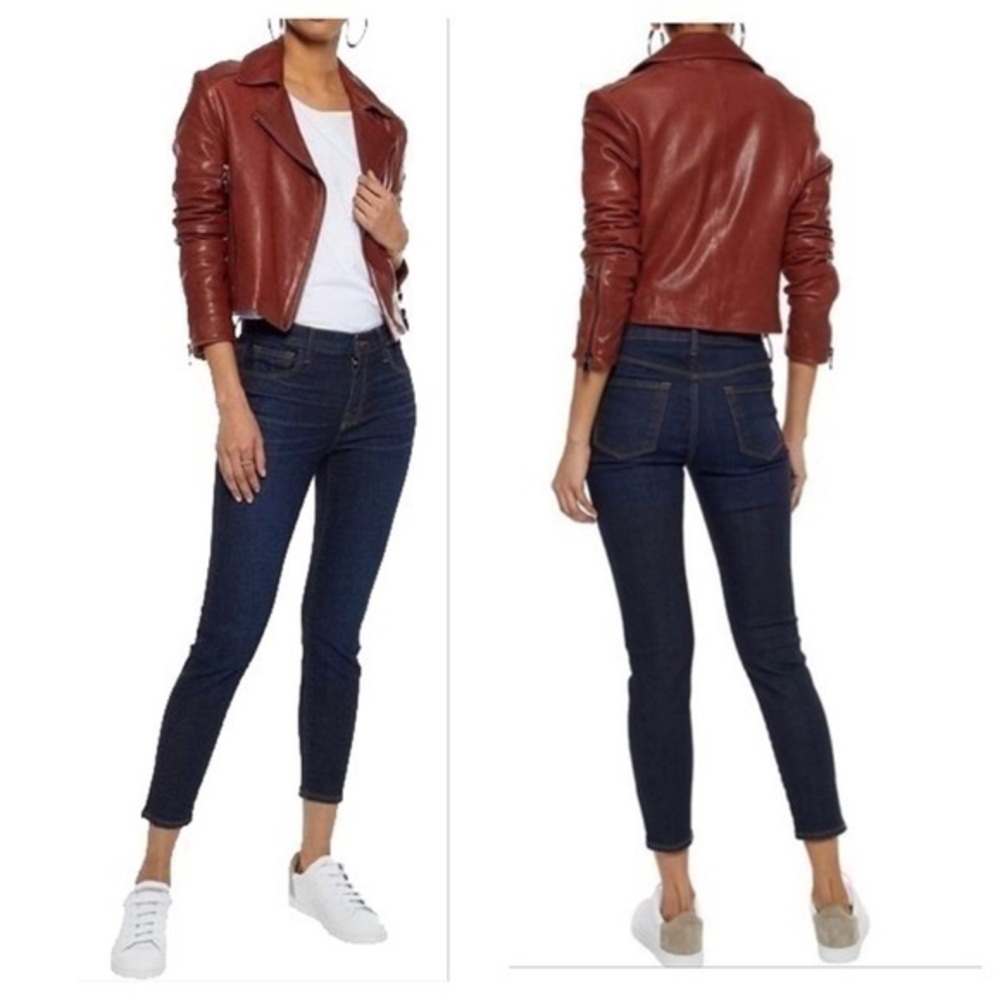 J Brand Blue Dark Rinse Heart Breaker 80035c048 Capri/Cropped Jeans